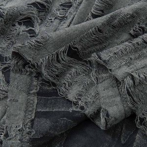 Concert Outfit Distressed Ripped Short Sleeve Shirt