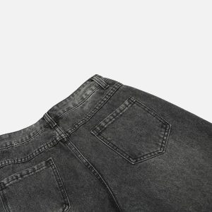 Concert Outfit Distressed Star Patch Jeans