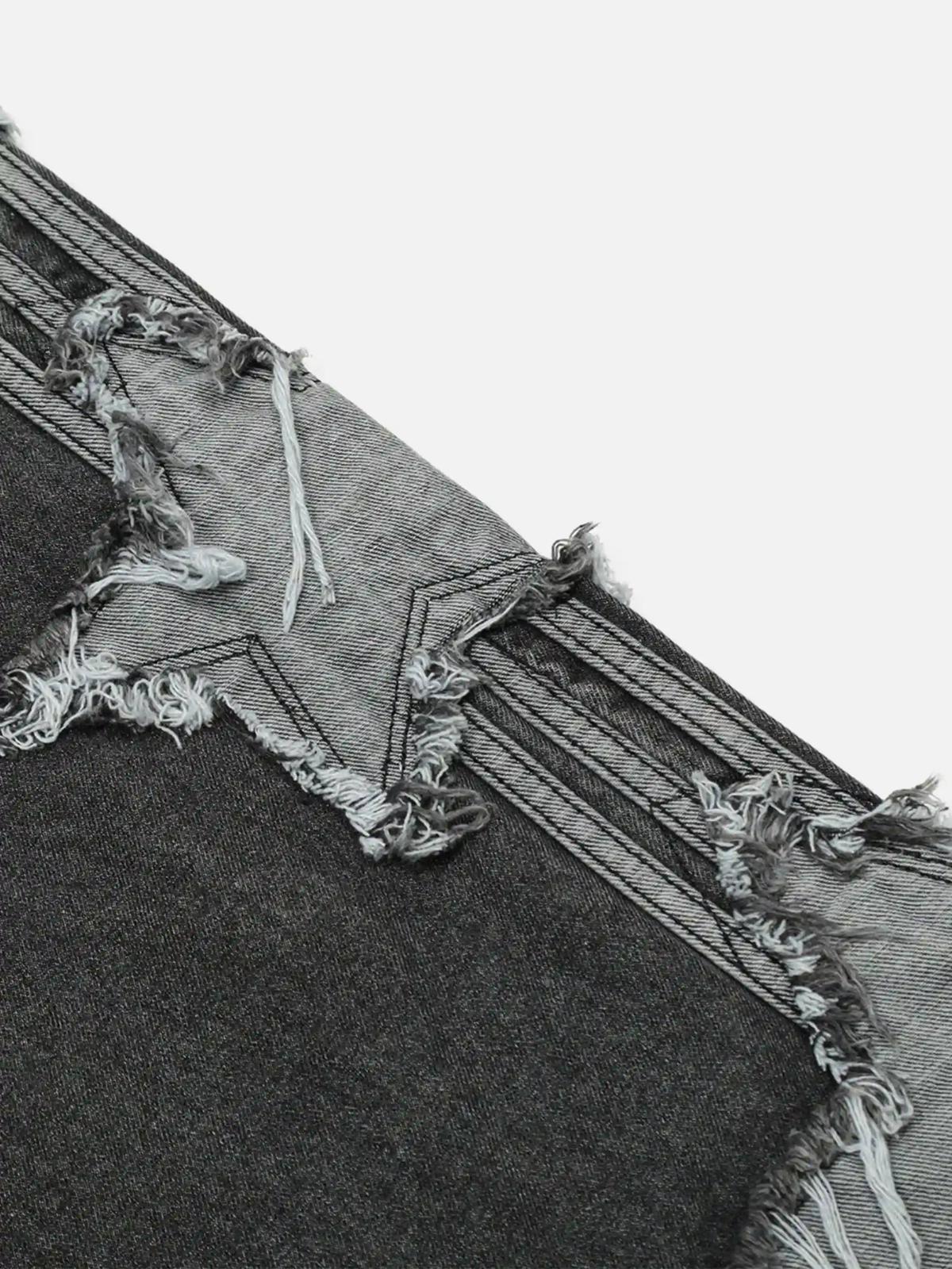 Concert Outfit Distressed Star Patch Jeans Concert Outfit Distressed Star Patch Jeans