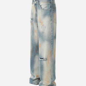 Concert Outfit Distressed Street Hip-Hop Jeans
