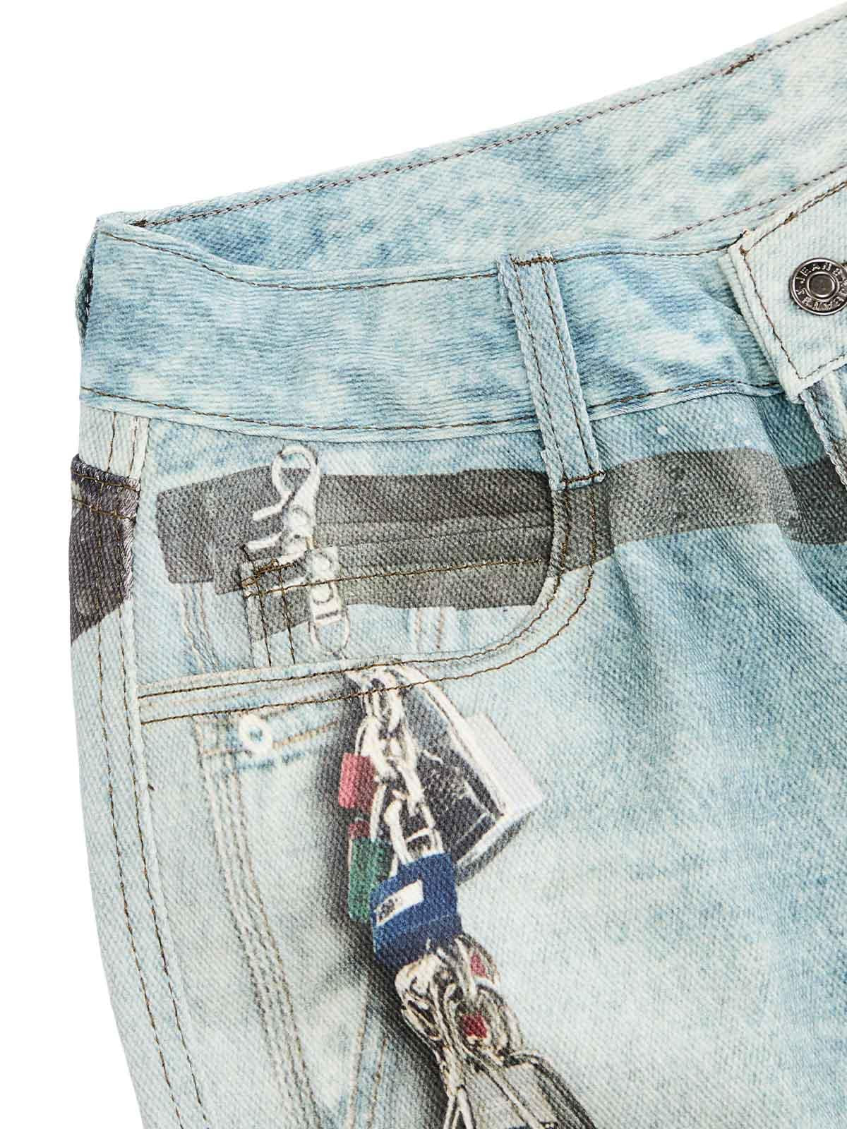 Concert Outfit Distressed Washed Ink-Splashed Chain Print Baggy Jeans Concert Outfit Distressed Washed Ink-Splashed Chain Print Baggy Jeans