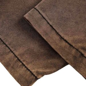 Concert Outfit Distressed Washed Rivet Hooded Denim Sweatshirt