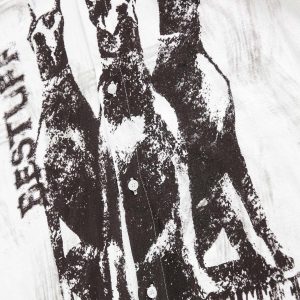 Concert Outfit Doberman Print Short Sleeve Shirt