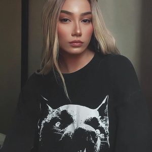 Concert Outfit Doberman Print Washed T-Shirt