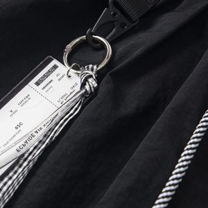 Concert Outfit Double Waist Drawstring Baggy Cargo Pants