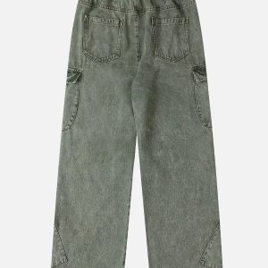 Concert Outfit Drawstring Loose Cargo Jeans
