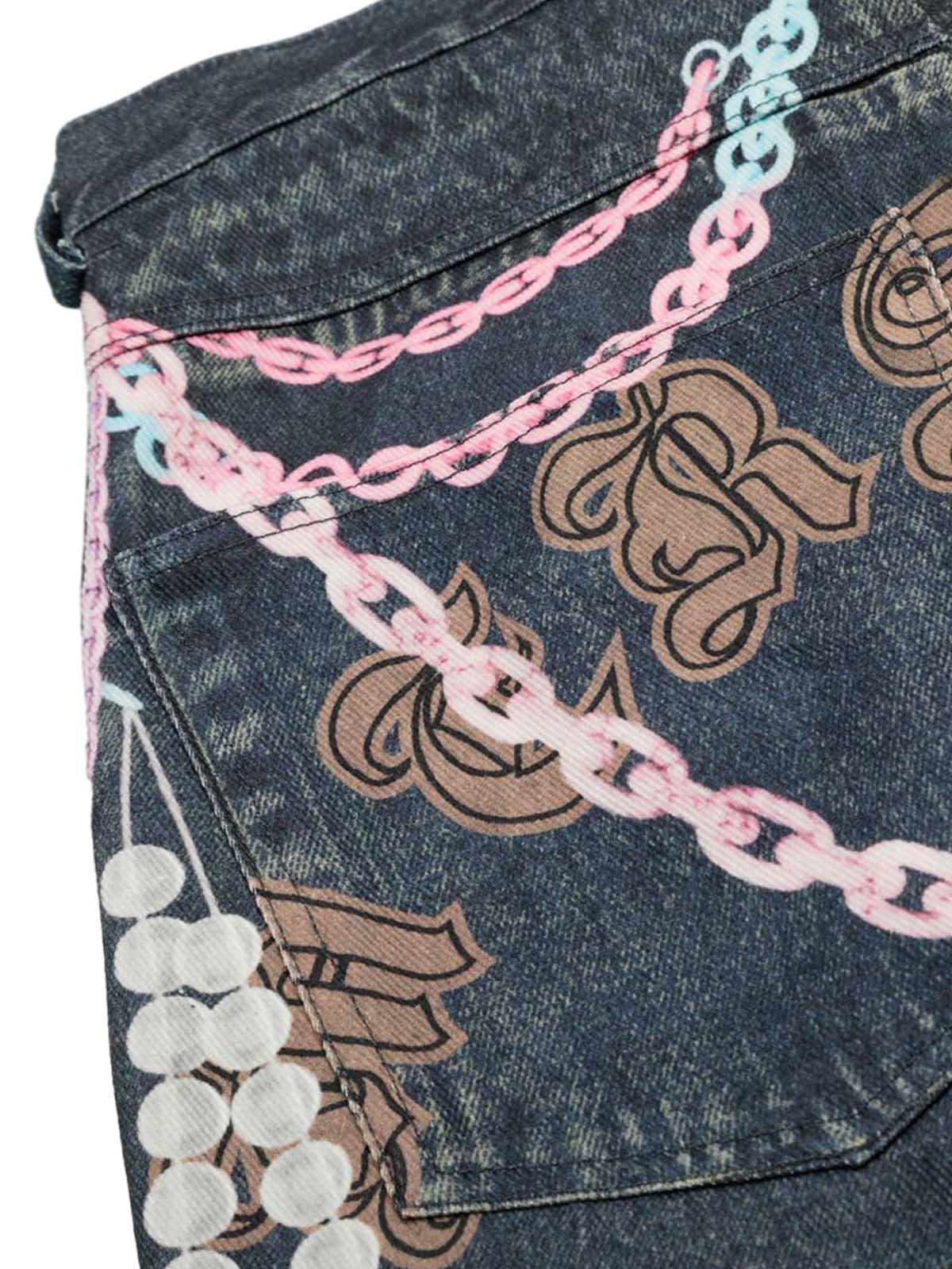 Concert Outfit Embellished Chain Denim Shorts Concert Outfit Embellished Chain Denim Shorts