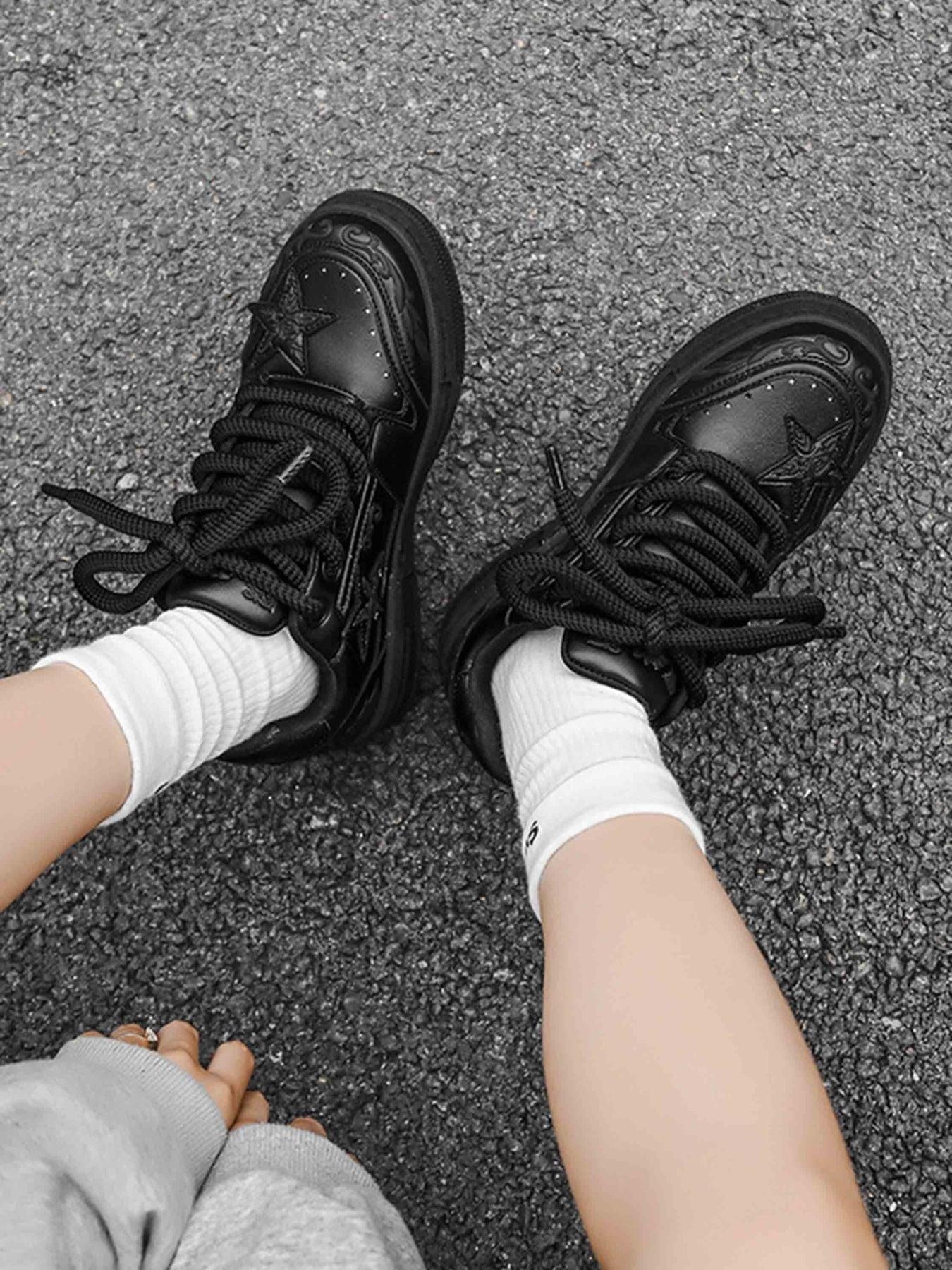 Concert Outfit Embossed Stars Casual Board Shoes Concert Outfit Embossed Stars Casual Board Shoes