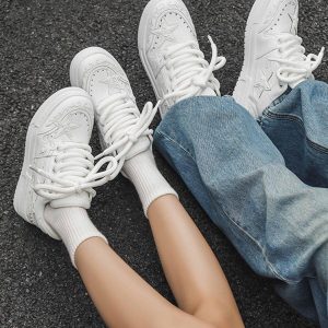 Concert Outfit Embossed Stars Casual Board Shoes