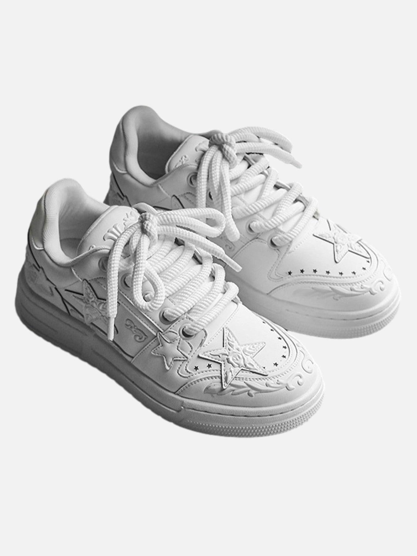 Concert Outfit Embossed Stars Casual Board Shoes Concert Outfit Embossed Stars Casual Board Shoes