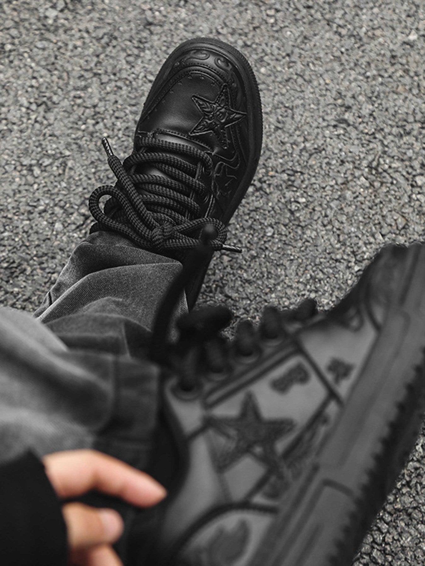 Concert Outfit Embossed Stars Casual Board Shoes Concert Outfit Embossed Stars Casual Board Shoes