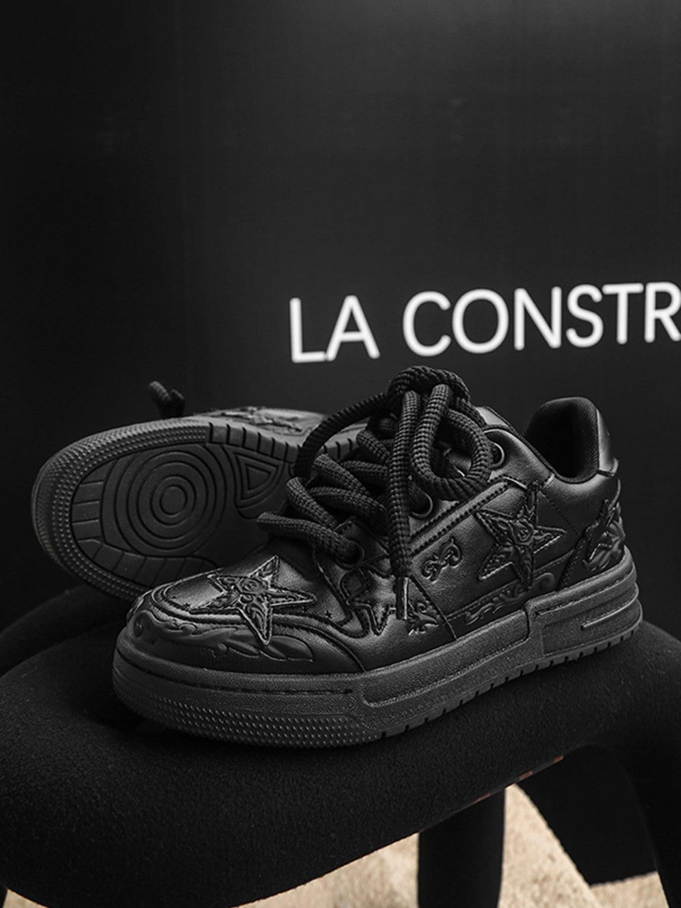 Concert Outfit Embossed Stars Casual Board Shoes Concert Outfit Embossed Stars Casual Board Shoes