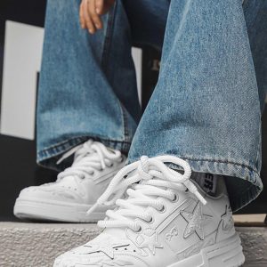 Concert Outfit Embossed Stars Casual Board Shoes