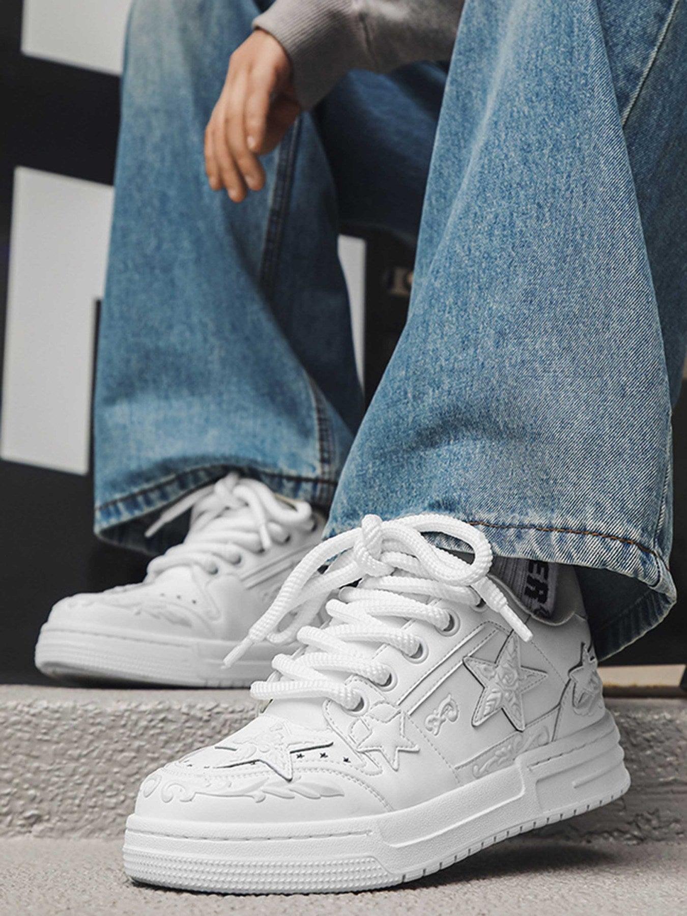Concert Outfit Embossed Stars Casual Board Shoes Concert Outfit Embossed Stars Casual Board Shoes