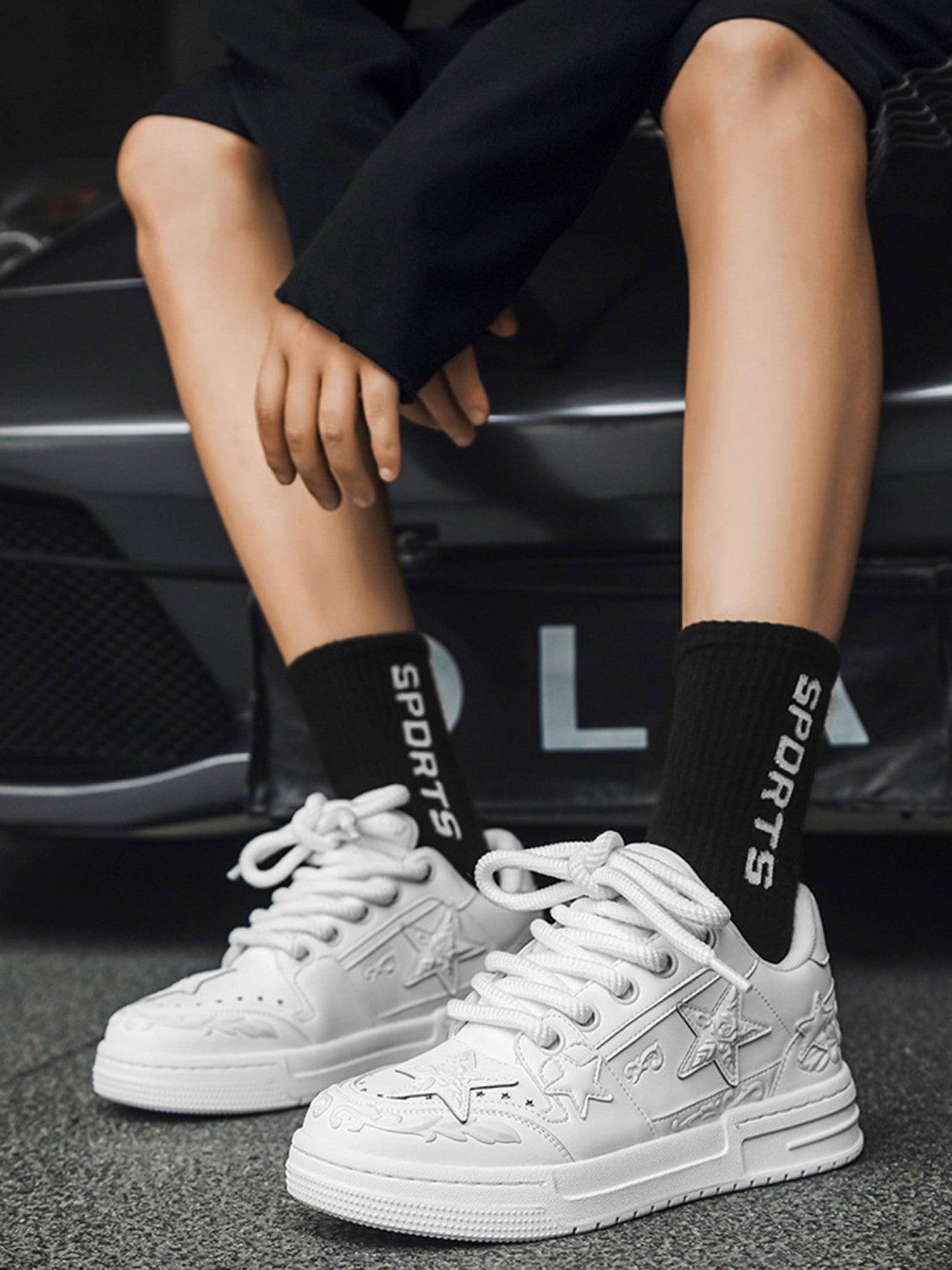 Concert Outfit Embossed Stars Casual Board Shoes Concert Outfit Embossed Stars Casual Board Shoes