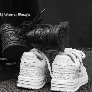 Concert Outfit Embossed Stars Casual Board Shoes