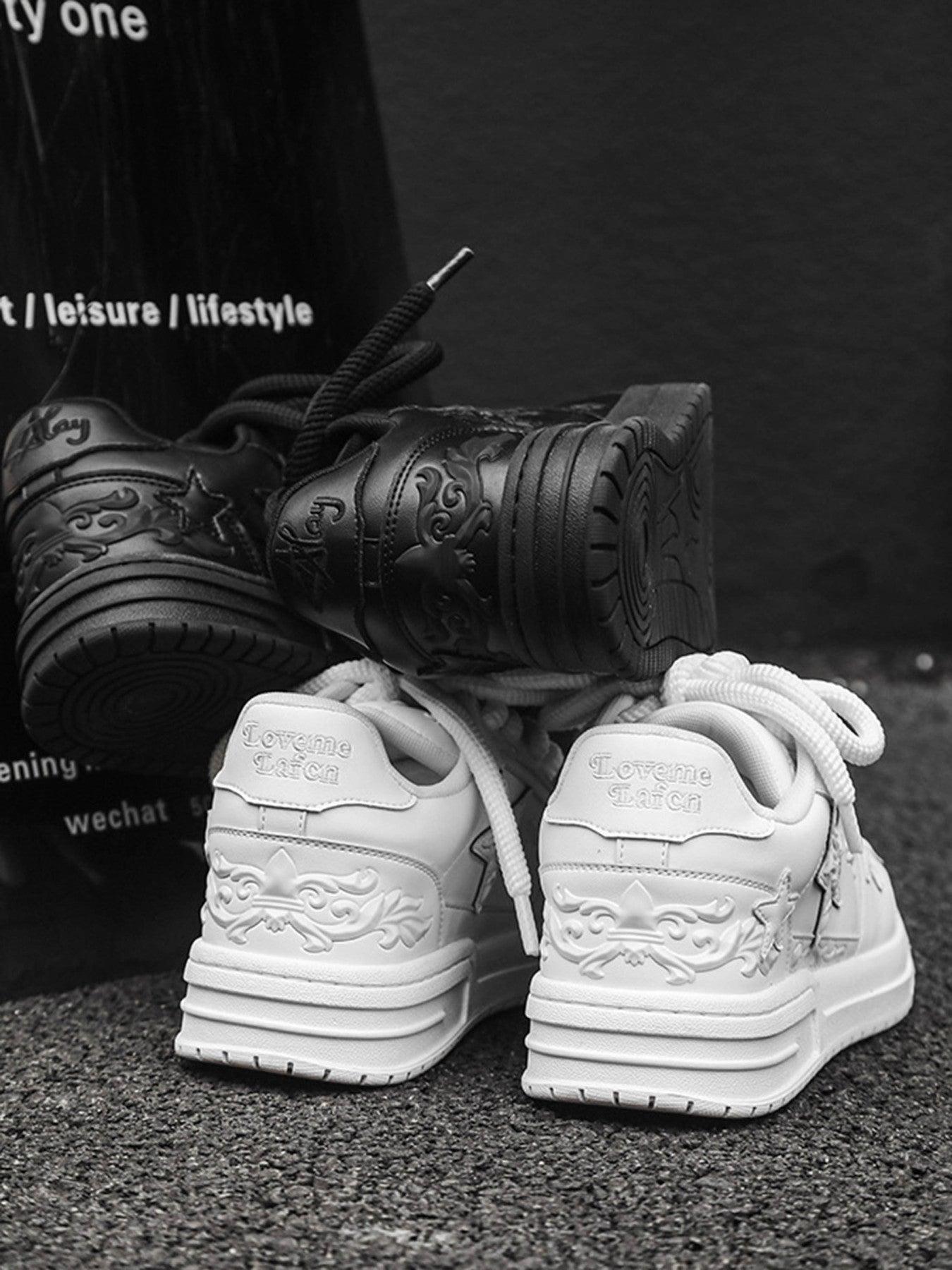 Concert Outfit Embossed Stars Casual Board Shoes Concert Outfit Embossed Stars Casual Board Shoes