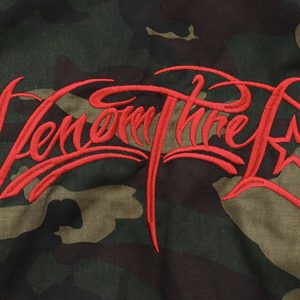 Concert Outfit Embroidered Detachable Fur Hooded Jacket