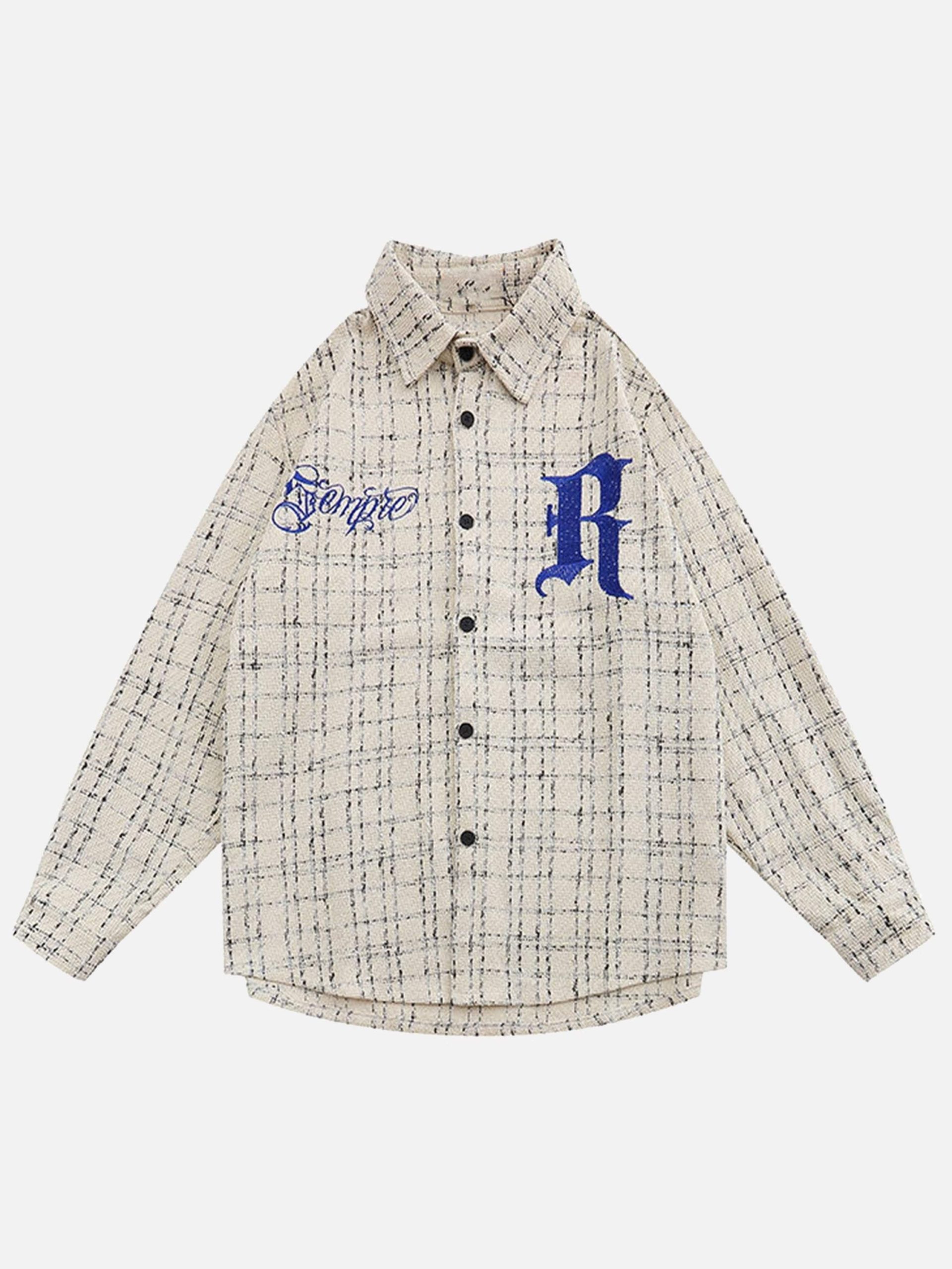 Concert Outfit Embroidered Plaid Shirt Concert Outfit Embroidered Plaid Shirt