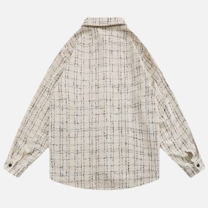 Concert Outfit Embroidered Plaid Shirt