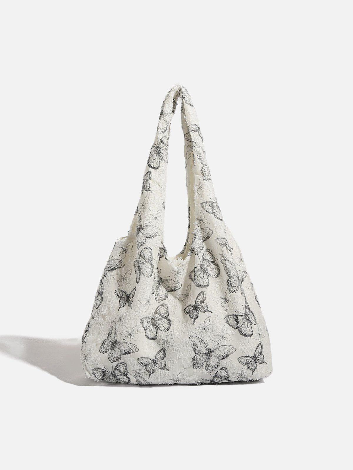 Concert Outfit Embroidery Lace Butterfly Tote Bag Concert Outfit Embroidery Lace Butterfly Tote Bag