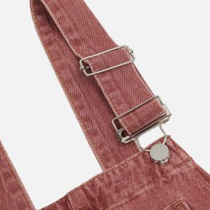 Concert Outfit Embroidery Star Washed Overalls