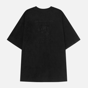 Concert Outfit Embroidery Thorns Star Print Tee