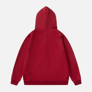 Concert Outfit Embroidery Tooth Heart Hoodie