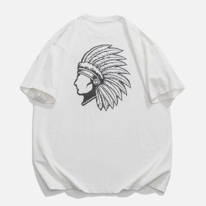 Concert Outfit Ethnic Dress Portrait Print Tee