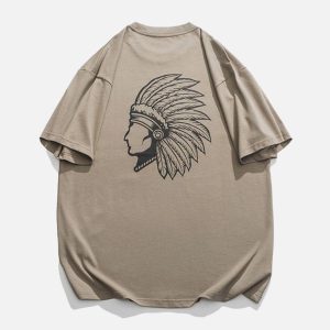 Concert Outfit Ethnic Dress Portrait Print Tee