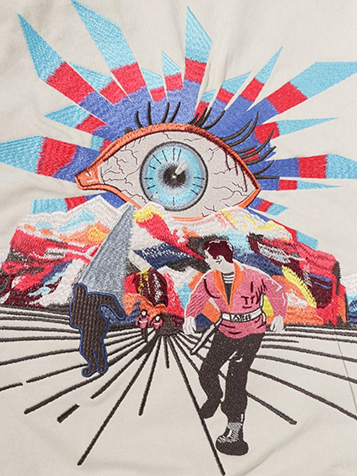 Concert Outfit Evil Eye Embroidered Hoodie Concert Outfit Evil Eye Embroidered Hoodie