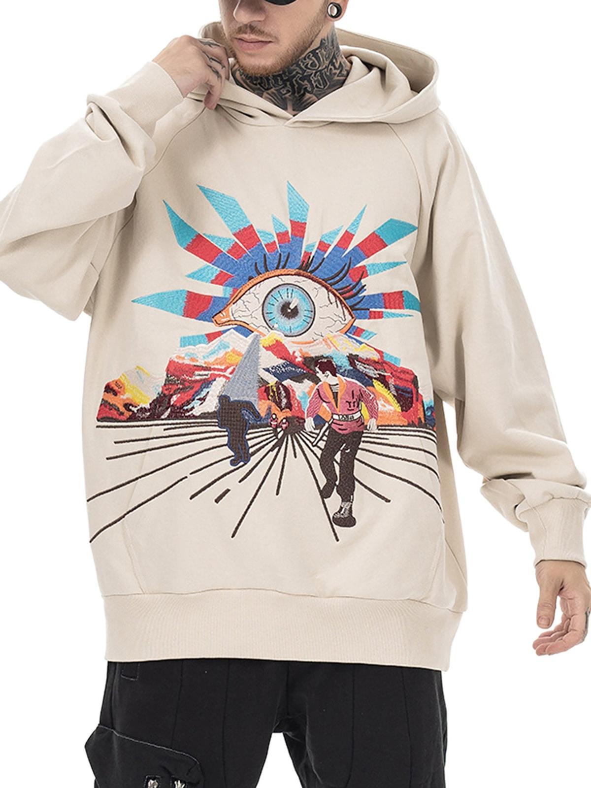 Concert Outfit Evil Eye Embroidered Hoodie Concert Outfit Evil Eye Embroidered Hoodie