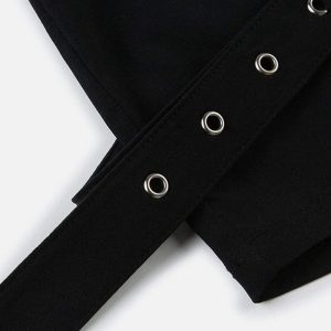 Concert Outfit Eyelet Solid Color Shorts