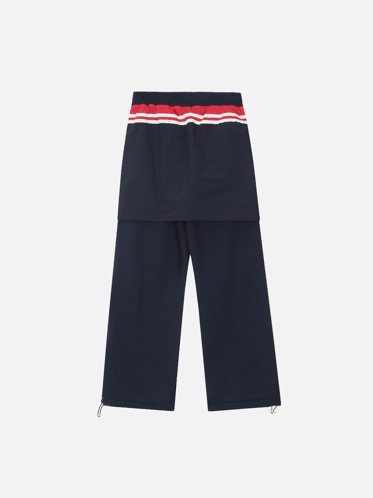 Concert Outfit Fake Two-Piece Drawstring Sweatpants Concert Outfit Fake Two-Piece Drawstring Sweatpants