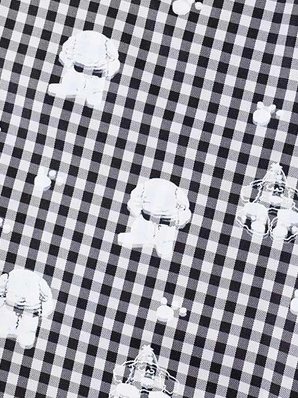 Concert Outfit Fake Two-Piece Print Plaid Sweatpants Concert Outfit Fake Two-Piece Print Plaid Sweatpants