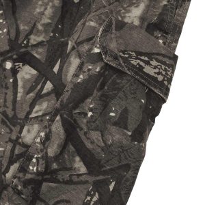 Concert Outfit Fallen Leaf Camouflage Pocket Workwear Shorts