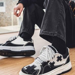 Concert Outfit Fashionable And Versatile Thick-Soled Board Shoes