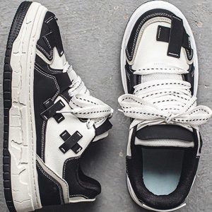 Concert Outfit Fashionable And Versatile Thick-Soled Board Shoes