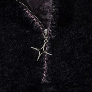 Concert Outfit Faux Mink Butterfly Zip Up Turtle Neck Sweater