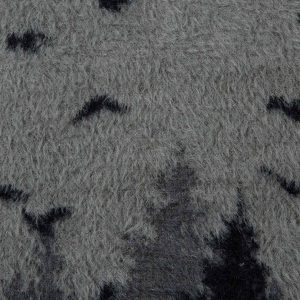 Concert Outfit Faux Mink Fur Forest Bird High Collar Zipper Sweater