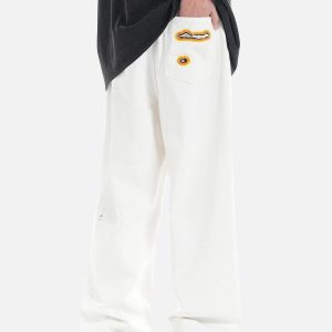 Concert Outfit Flame-Scarred Towel Embroidered Jeans