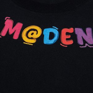 Concert Outfit Floral Embroidered Crew Neck T-Shirt