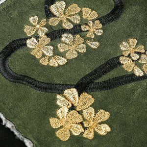 Concert Outfit Floral Embroidered Suede Fleece Jacket