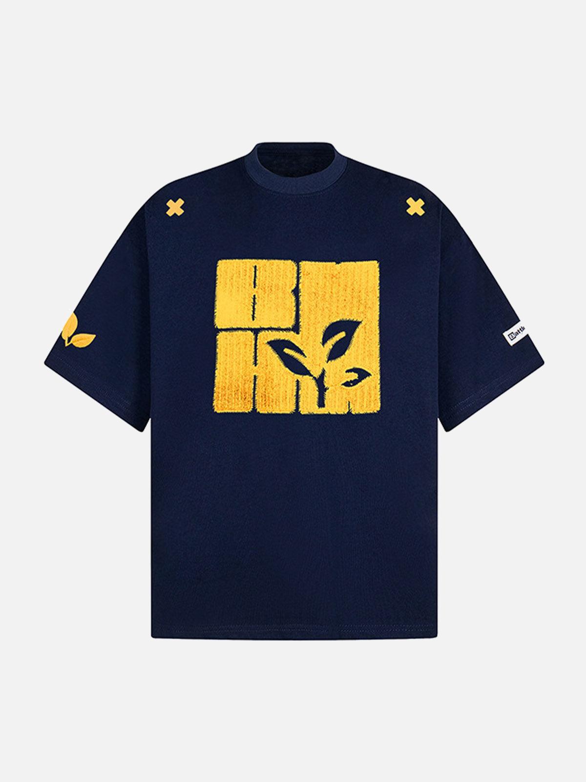 Concert Outfit Floral Graphic Print T-Shirt Concert Outfit Floral Graphic Print T-Shirt