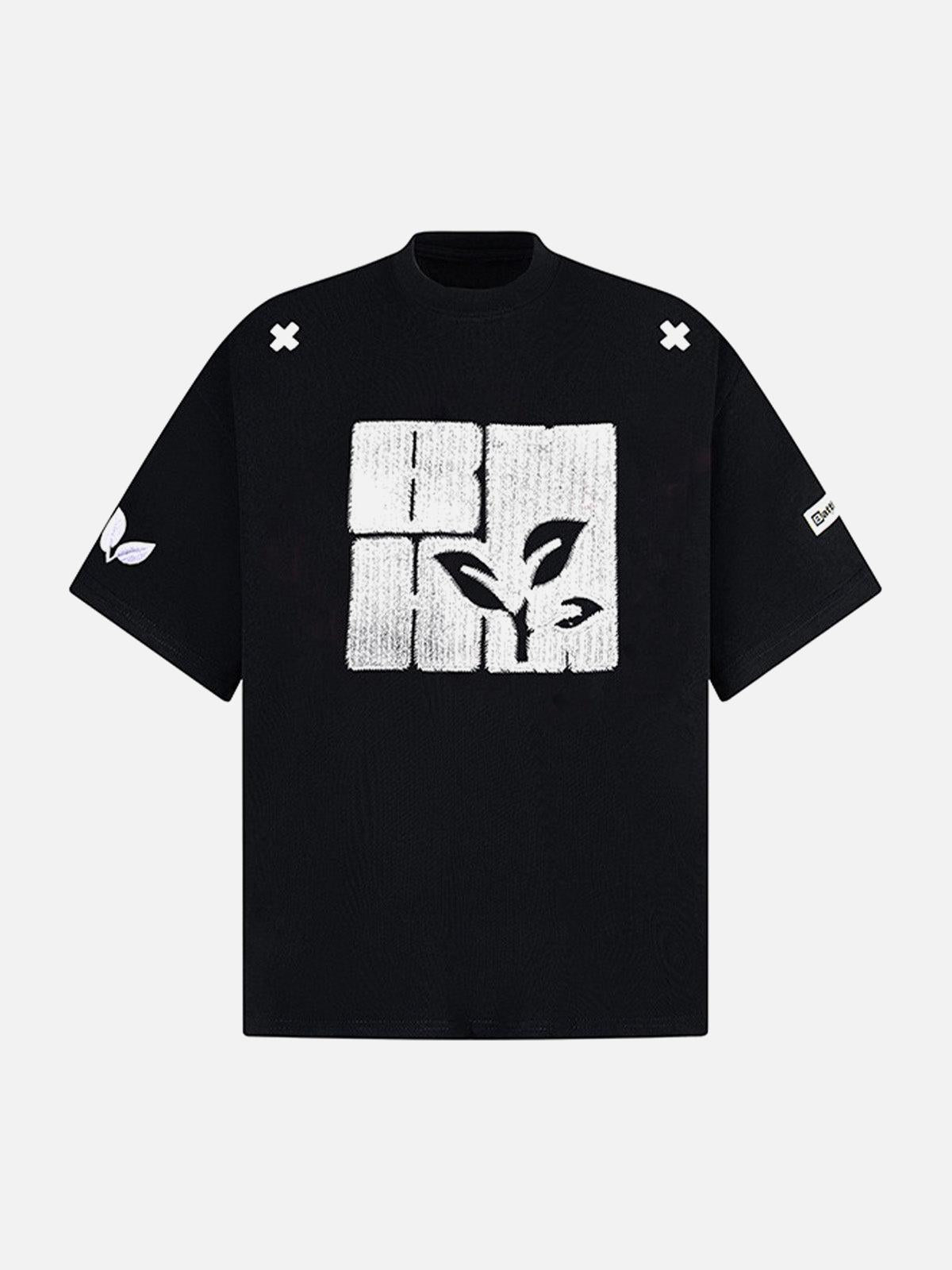 Concert Outfit Floral Graphic Print T-Shirt Concert Outfit Floral Graphic Print T-Shirt