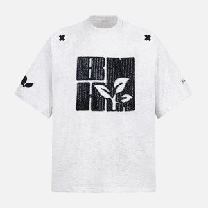 Concert Outfit Floral Graphic Print T-Shirt