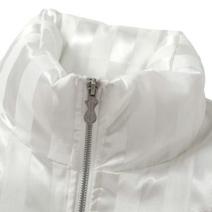 Concert Outfit Floral Letter Embroidered Stand Collar Cotton Coat