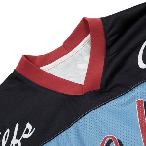 Concert Outfit Floral Print Jersey V Neck T-Shirt