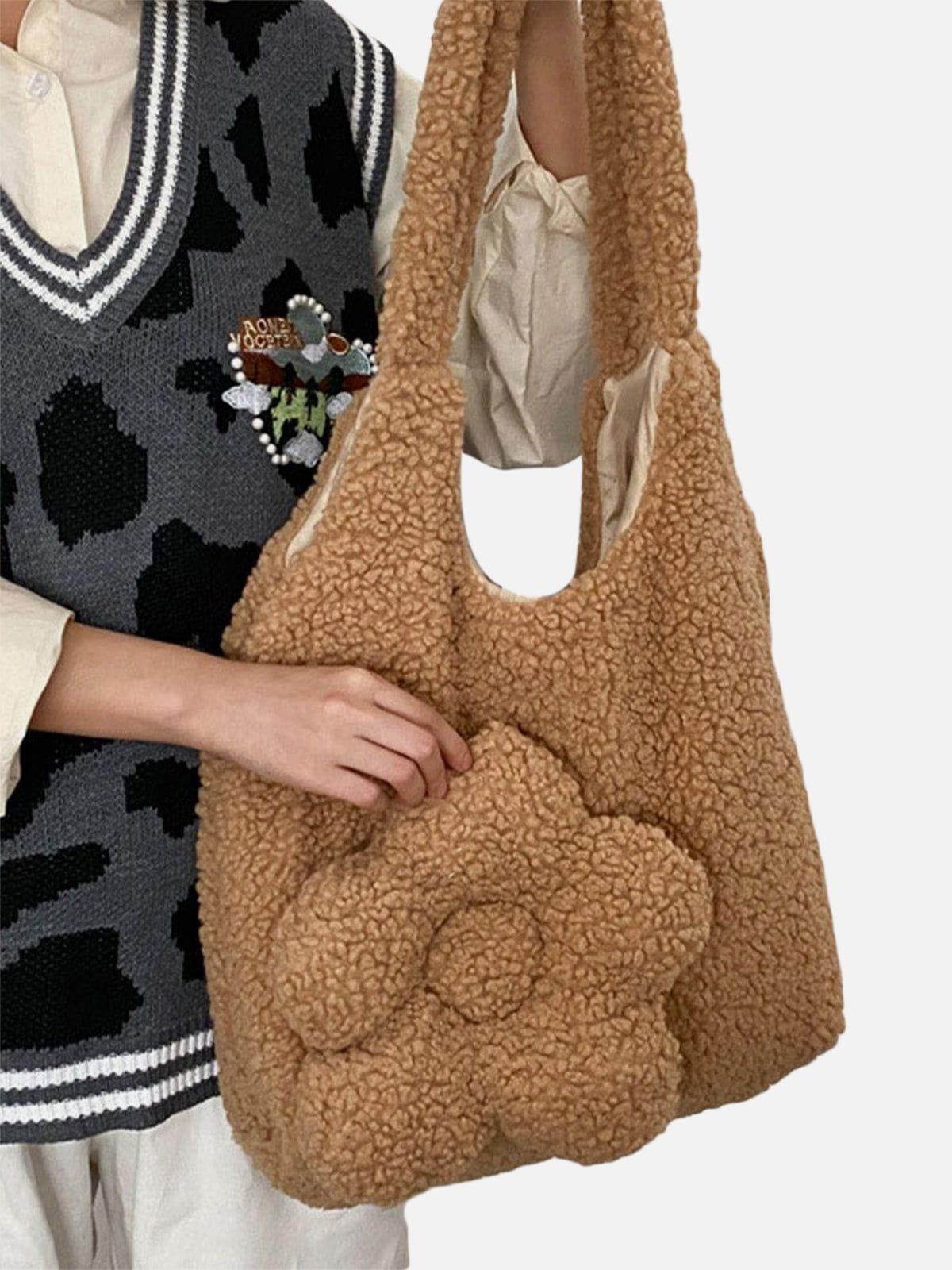 Concert Outfit Flower Sherpa Bag Concert Outfit Flower Sherpa Bag