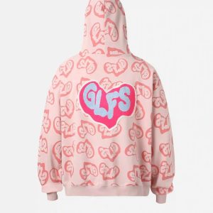 Concert Outfit Foam Heart Hoodie